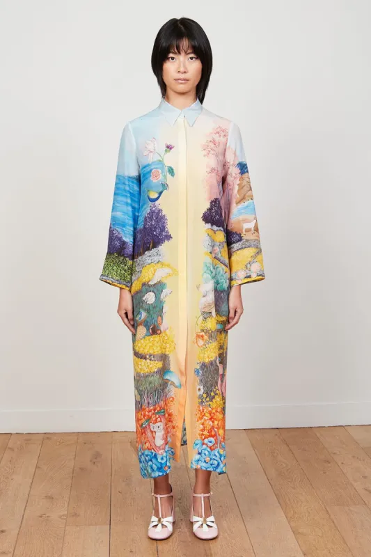 Robe en crepe de chine en soie sold by Paul & Joe