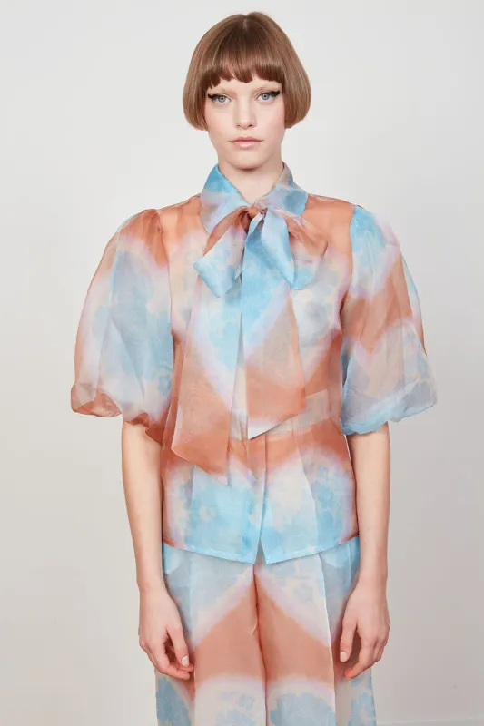 Chemisier en organza de soie au motif coeur sold by Paul & Joe