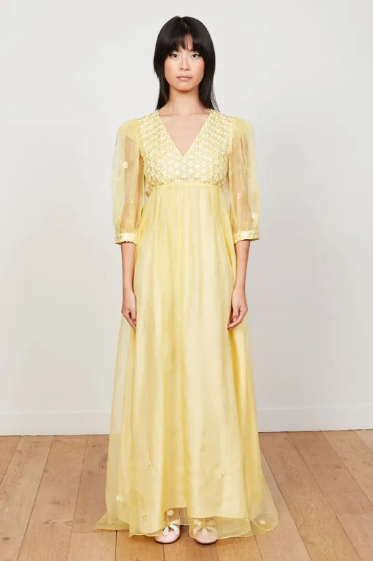 Robe longue en organza de soie sold by Paul & Joe