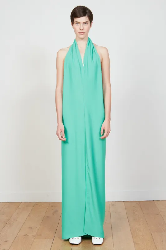 Robe longue en crêpe envers satin sold by Paul & Joe