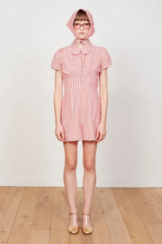 Combinaison en coton motif vichy sold by Paul & Joe