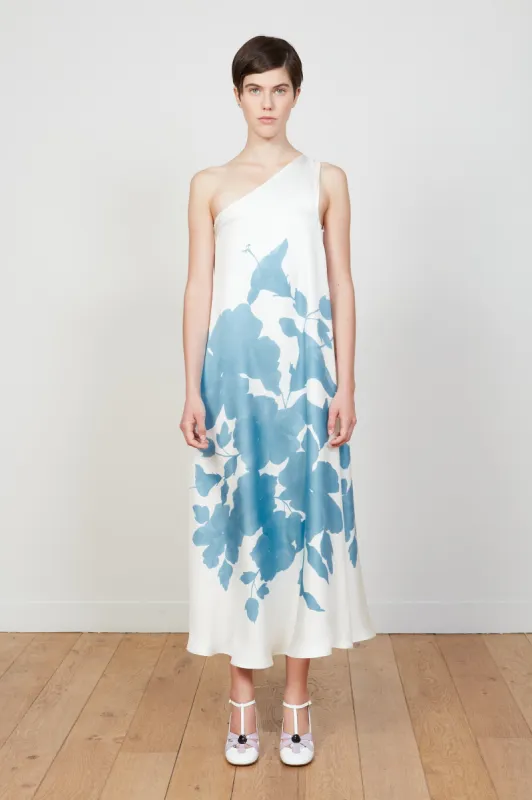 Robe longue en twill de soie imprimé floral sold by Paul & Joe