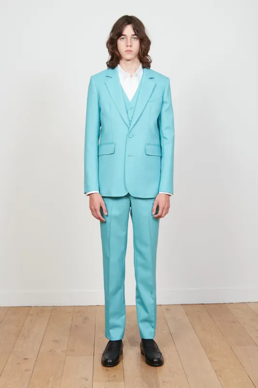 Pantalon coupe droite en laine tropicale sold by Paul & Joe