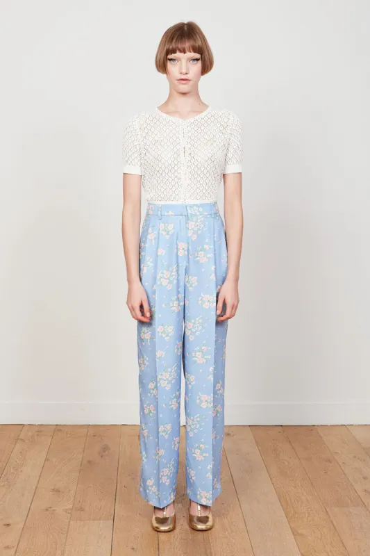 Pantalon en crêpe à l'imprimé floral sold by Paul & Joe