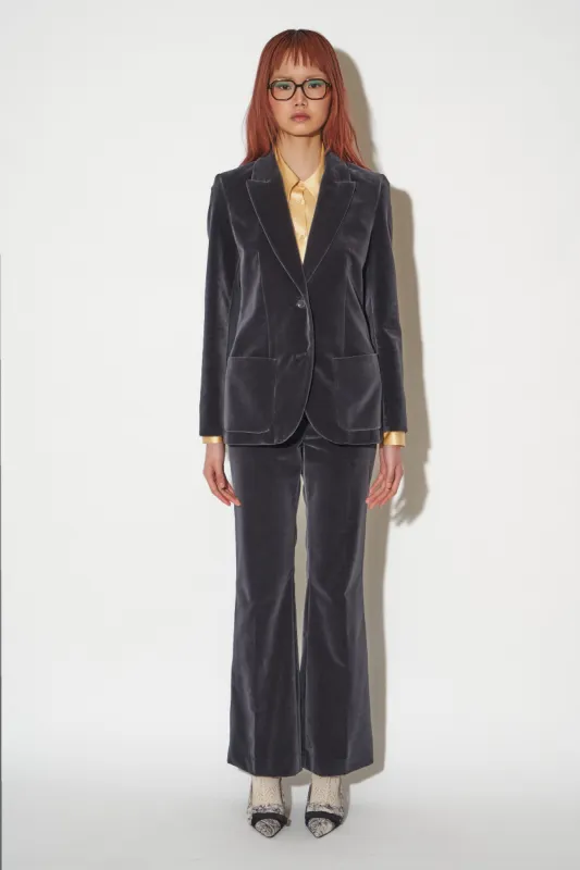 Pantalon coupe droite légèrement évasé en velours de coton lisse sold by Paul & Joe