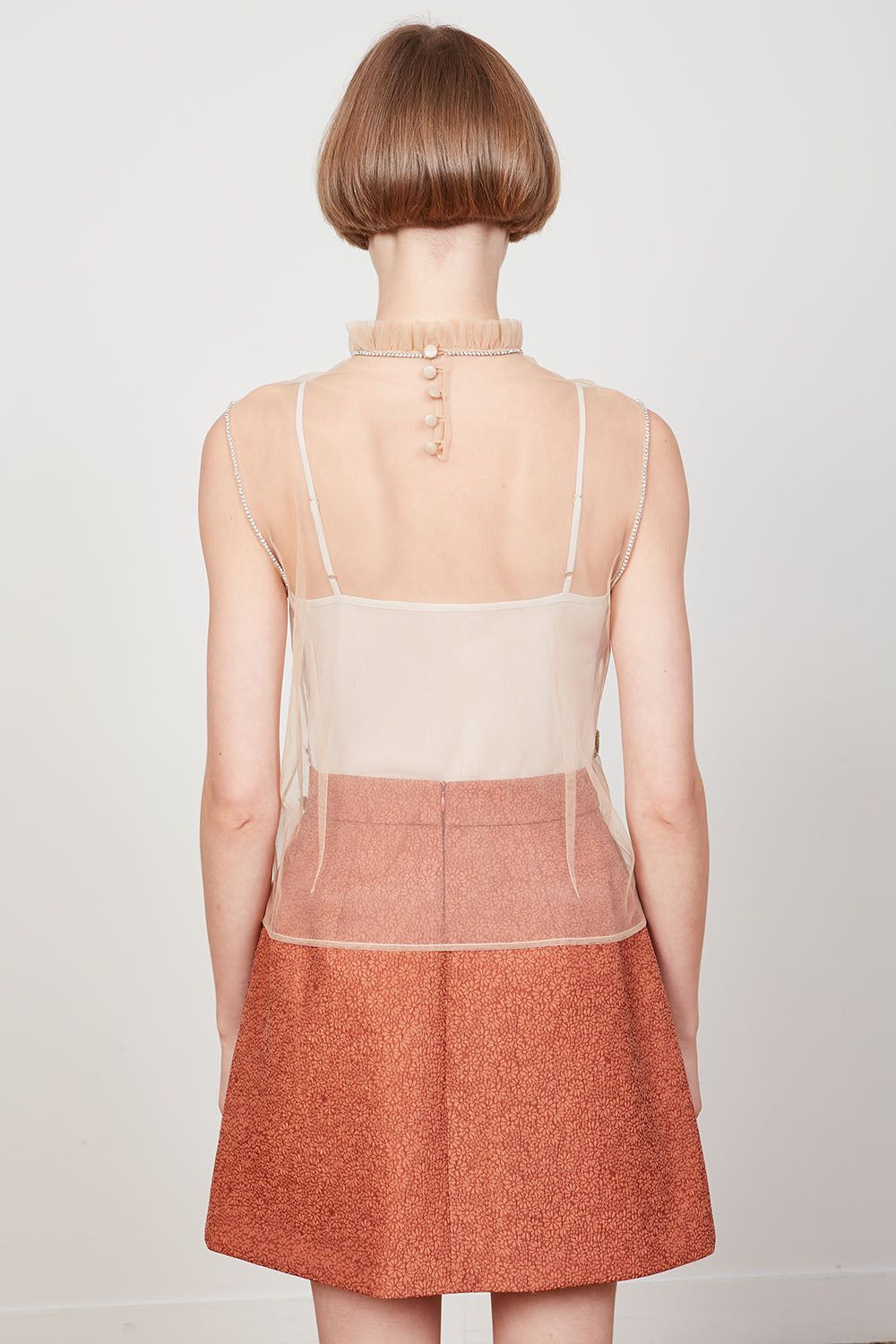 Top en tulle brodé à la main de fleurs en fils sold by Paul & Joe product image thumbnail 4