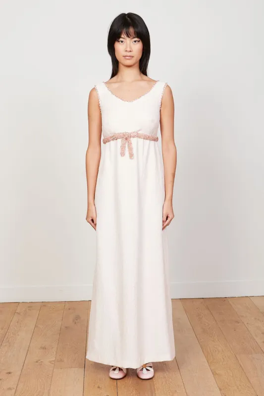 Robe longue en jacquard de soie floral sold by Paul & Joe