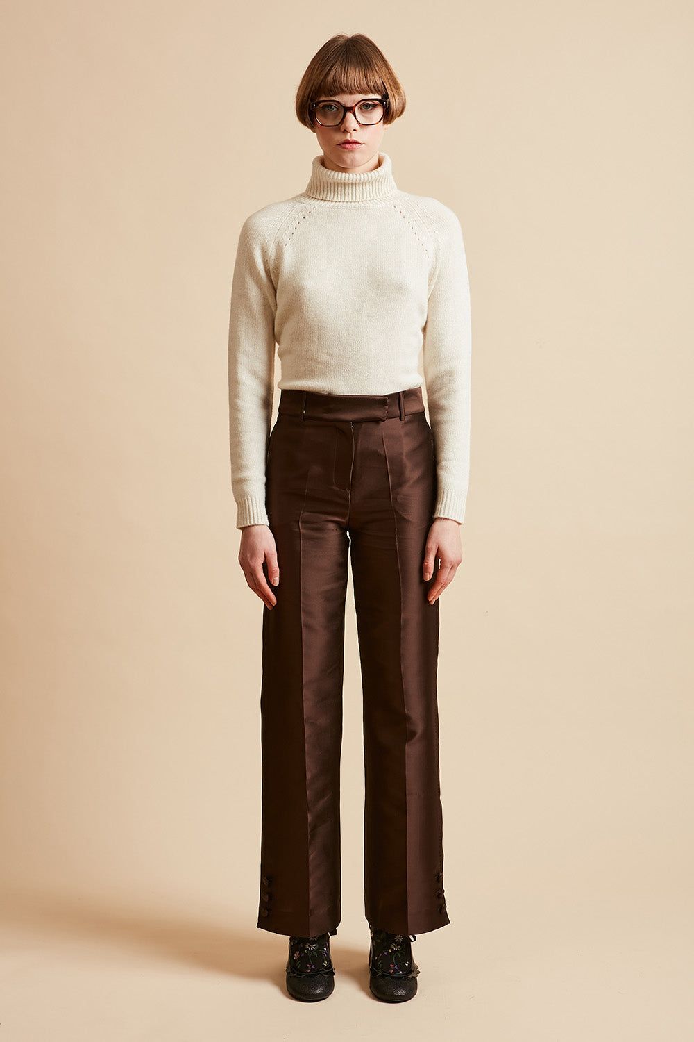 Pantalon en mikado de soie polyester sold by Paul & Joe product image thumbnail 2