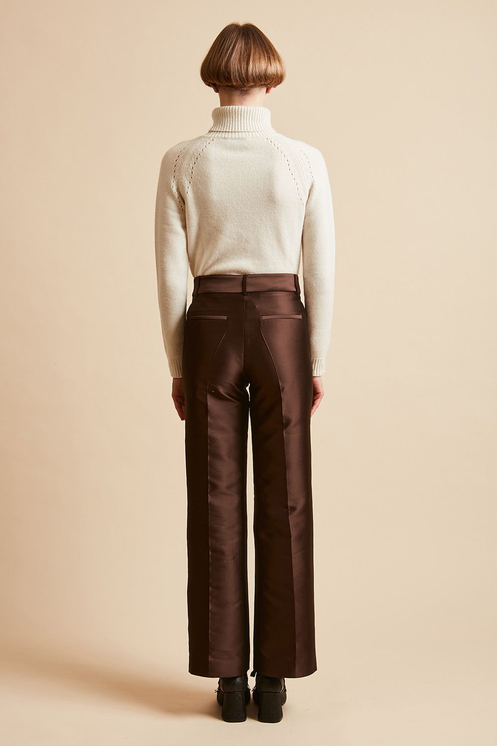 Pantalon en mikado de soie polyester sold by Paul & Joe product image thumbnail 4