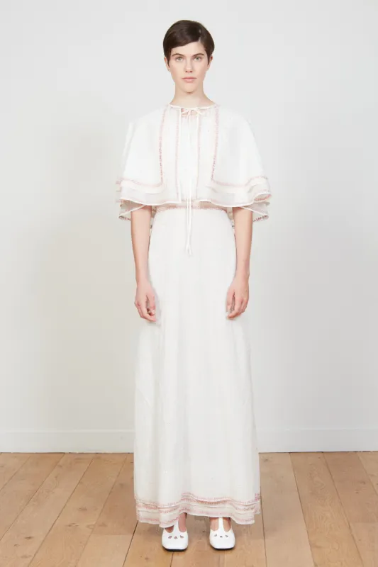 Robe longue évasée en organza de coton sold by Paul & Joe