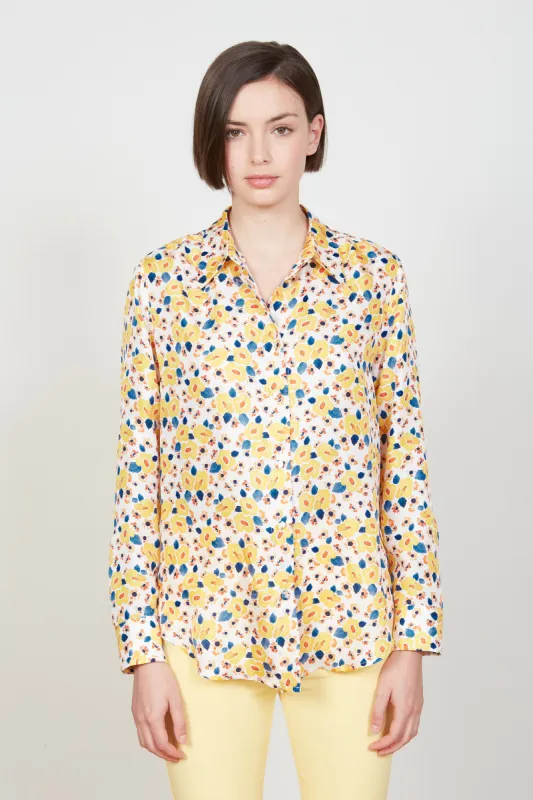 Chemise florale en satin et soie sold by Paul & Joe