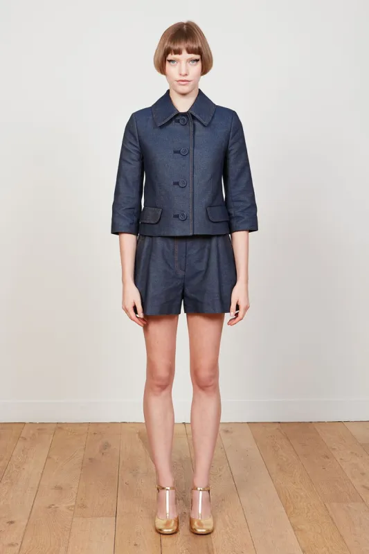 Veste courte en denim coupe droite sold by Paul & Joe