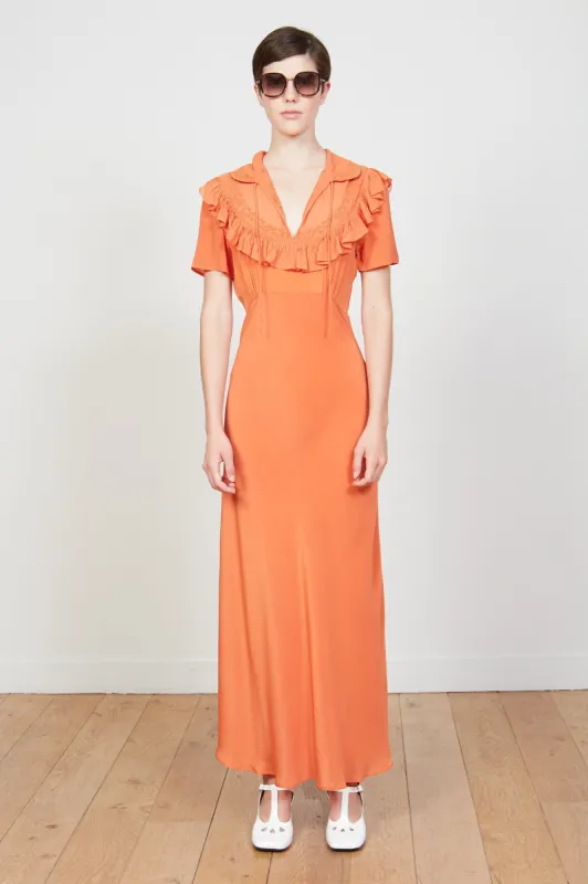 Longue robe en crêpe de soie sold by Paul & Joe