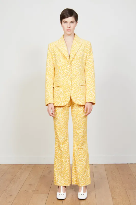 Pantalon en velours de jacquard floral sold by Paul & Joe