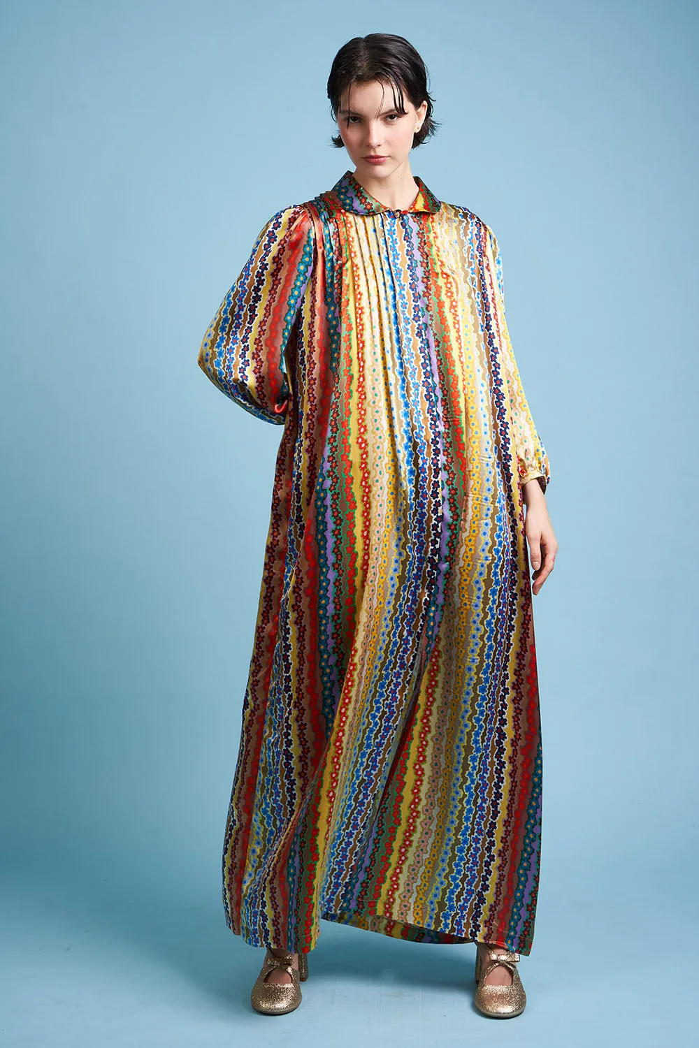 Robe longue et ample à motif floral rayé sold by Paul & Joe product image thumbnail 2