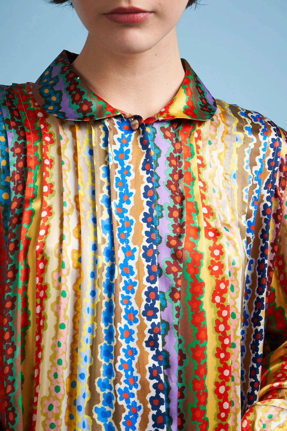 Robe longue et ample à motif floral rayé sold by Paul & Joe product image thumbnail 4