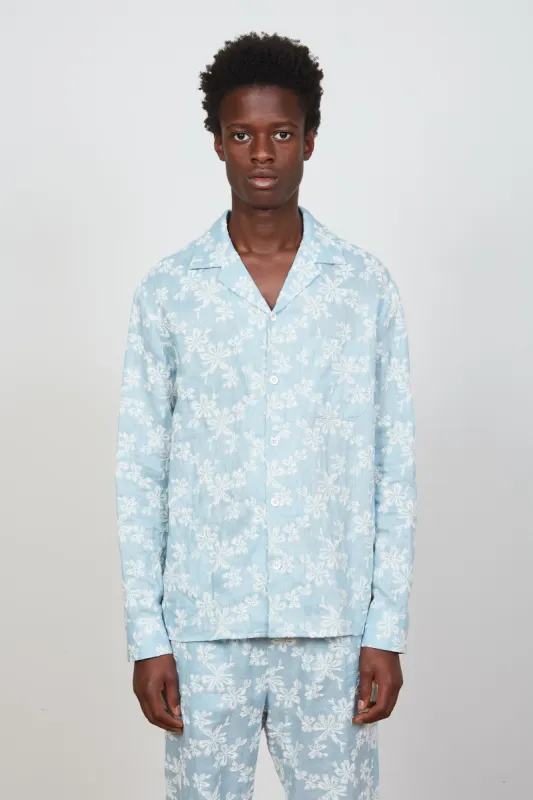 Chemise en lin brodée d'un motif végétal allover sold by Paul & Joe