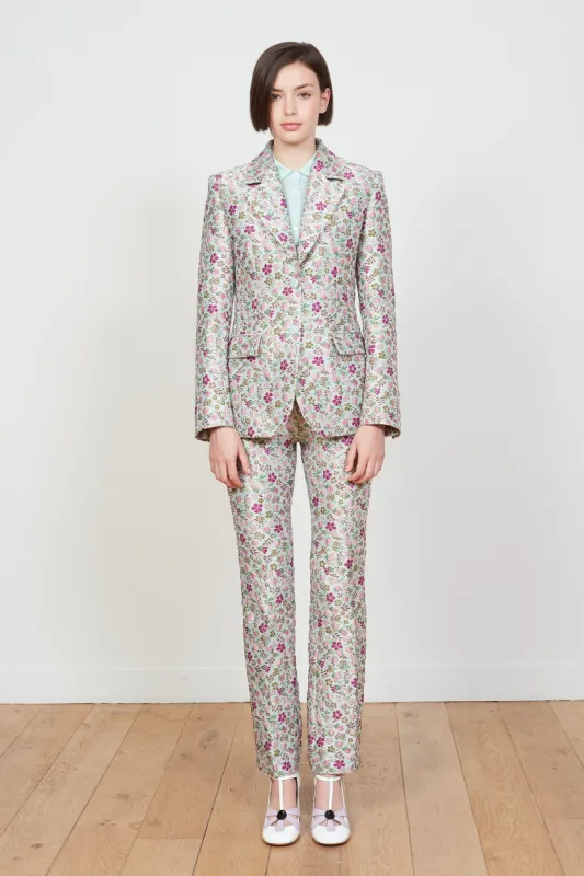 Pantalon évasé en jacquard floral sold by Paul & Joe