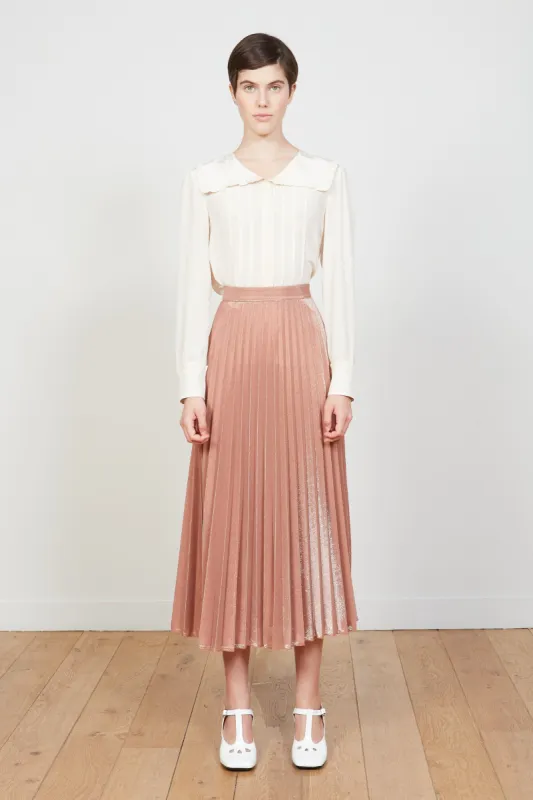 Jupe longue plissée soleil ceinturée sold by Paul & Joe