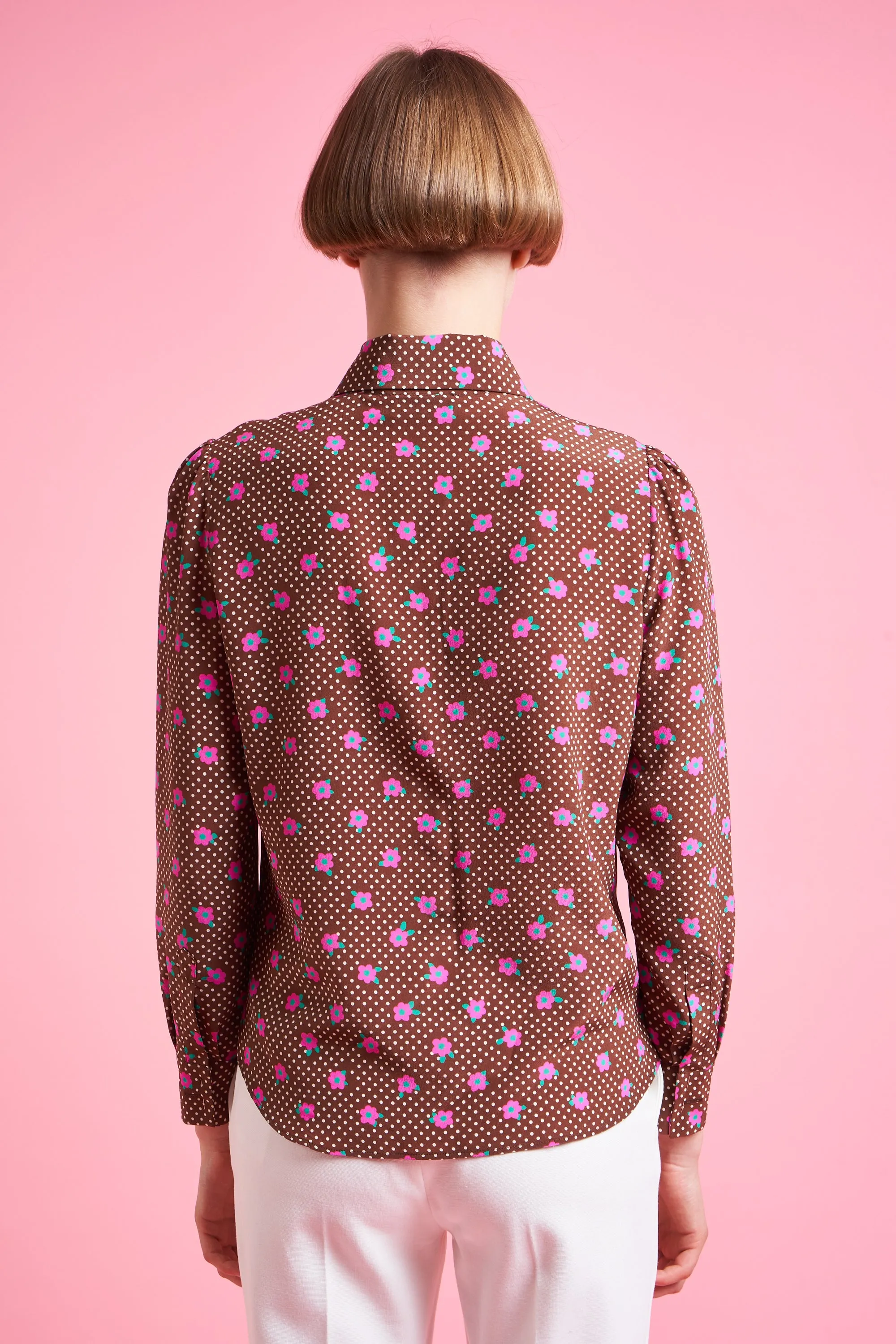 Chemisier ajusté en crêpe de chine de soie sold by Paul & Joe product image thumbnail 4