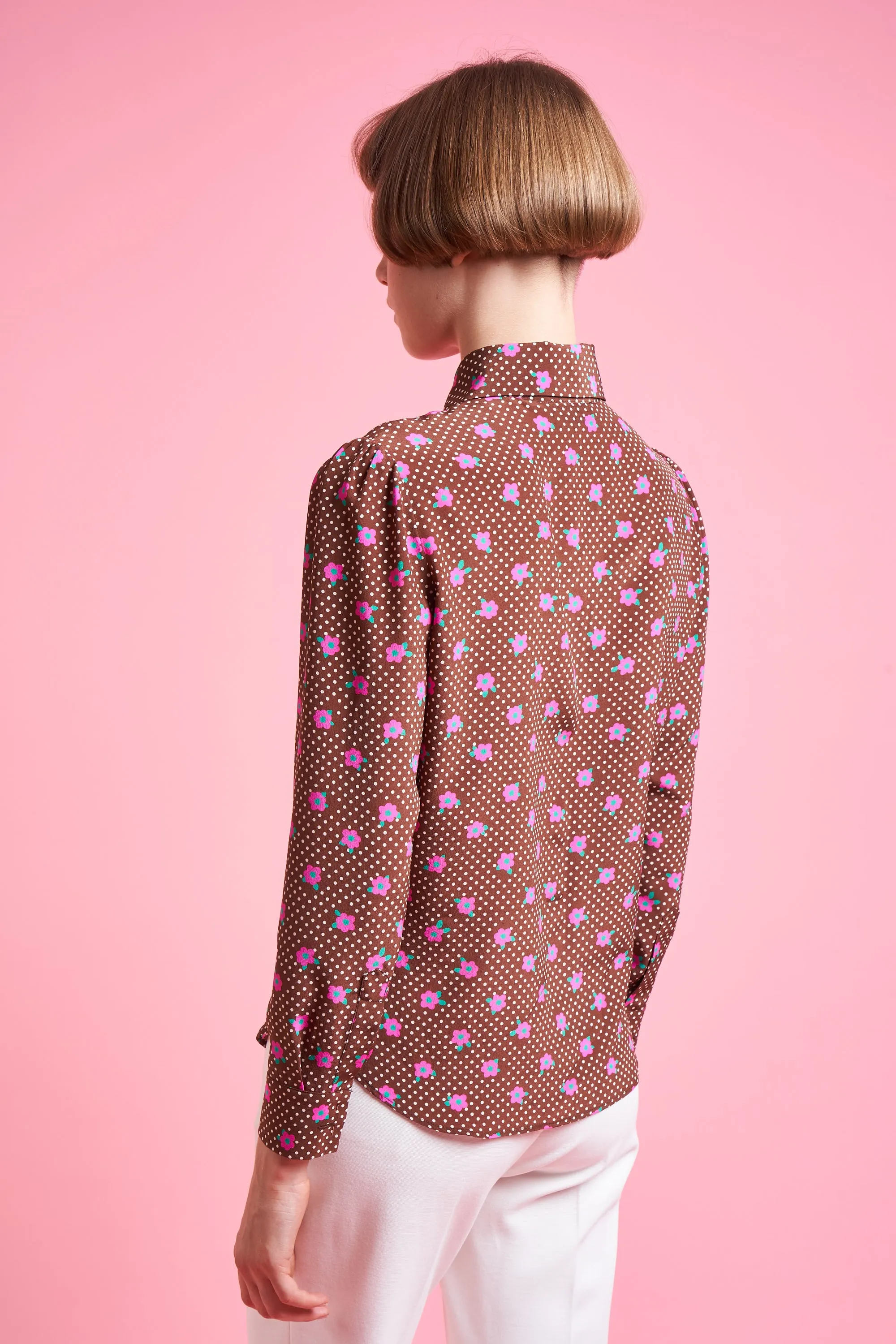 Chemisier ajusté en crêpe de chine de soie sold by Paul & Joe product image thumbnail 3