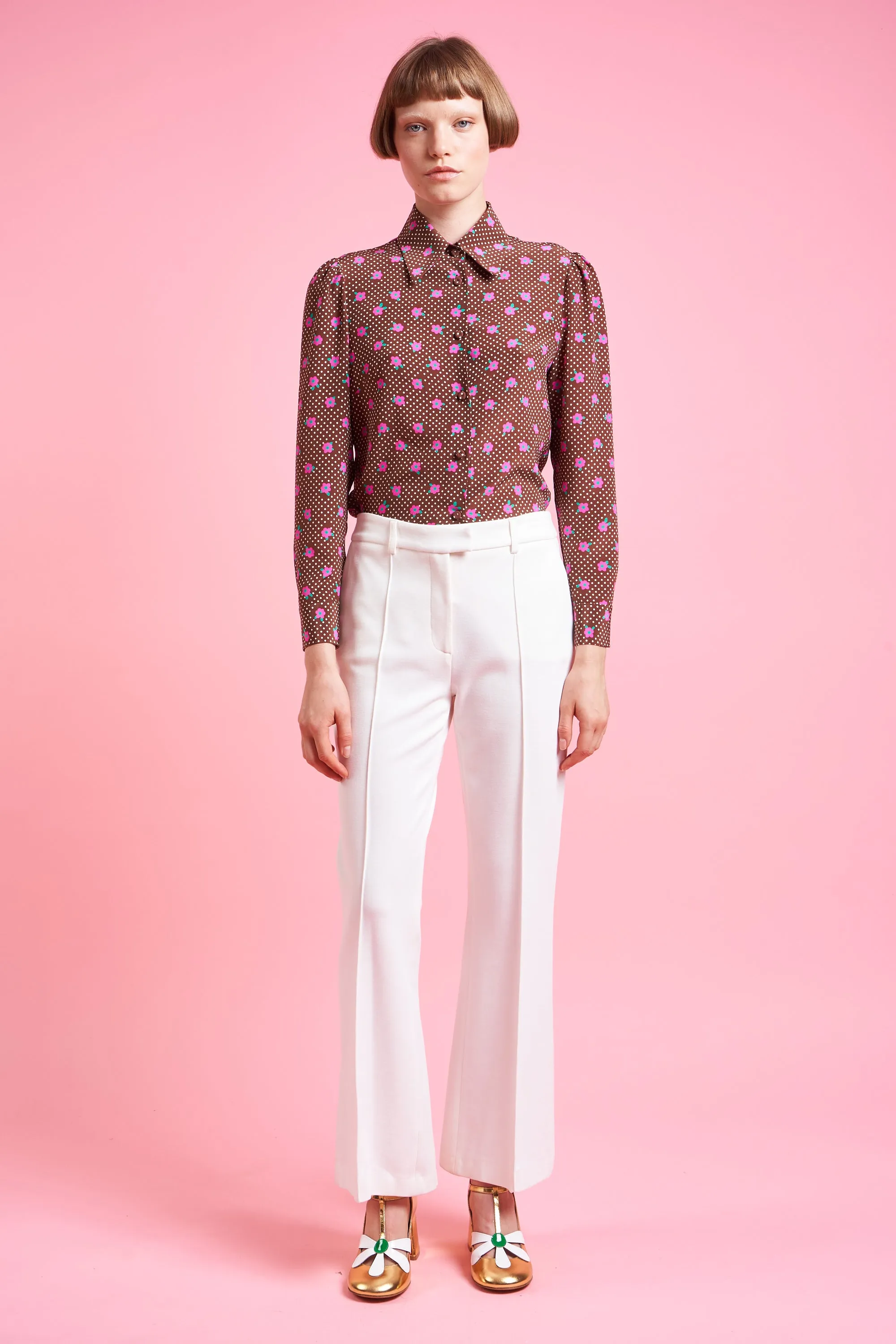 Chemisier ajusté en crêpe de chine de soie sold by Paul & Joe product image thumbnail 5