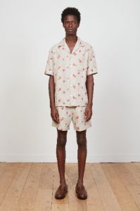 Chemise en lin brodée de petites fleurs sold by Paul & Joe