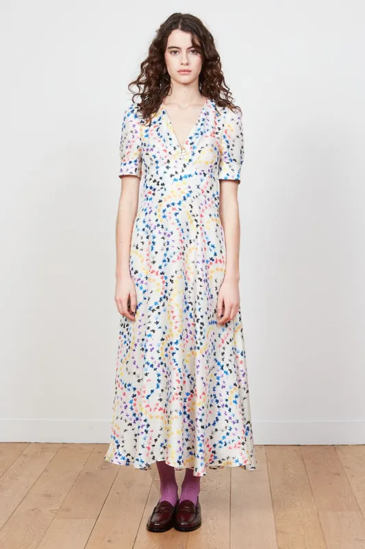 Robe midi imprimée au corsage ajusté sold by Paul & Joe