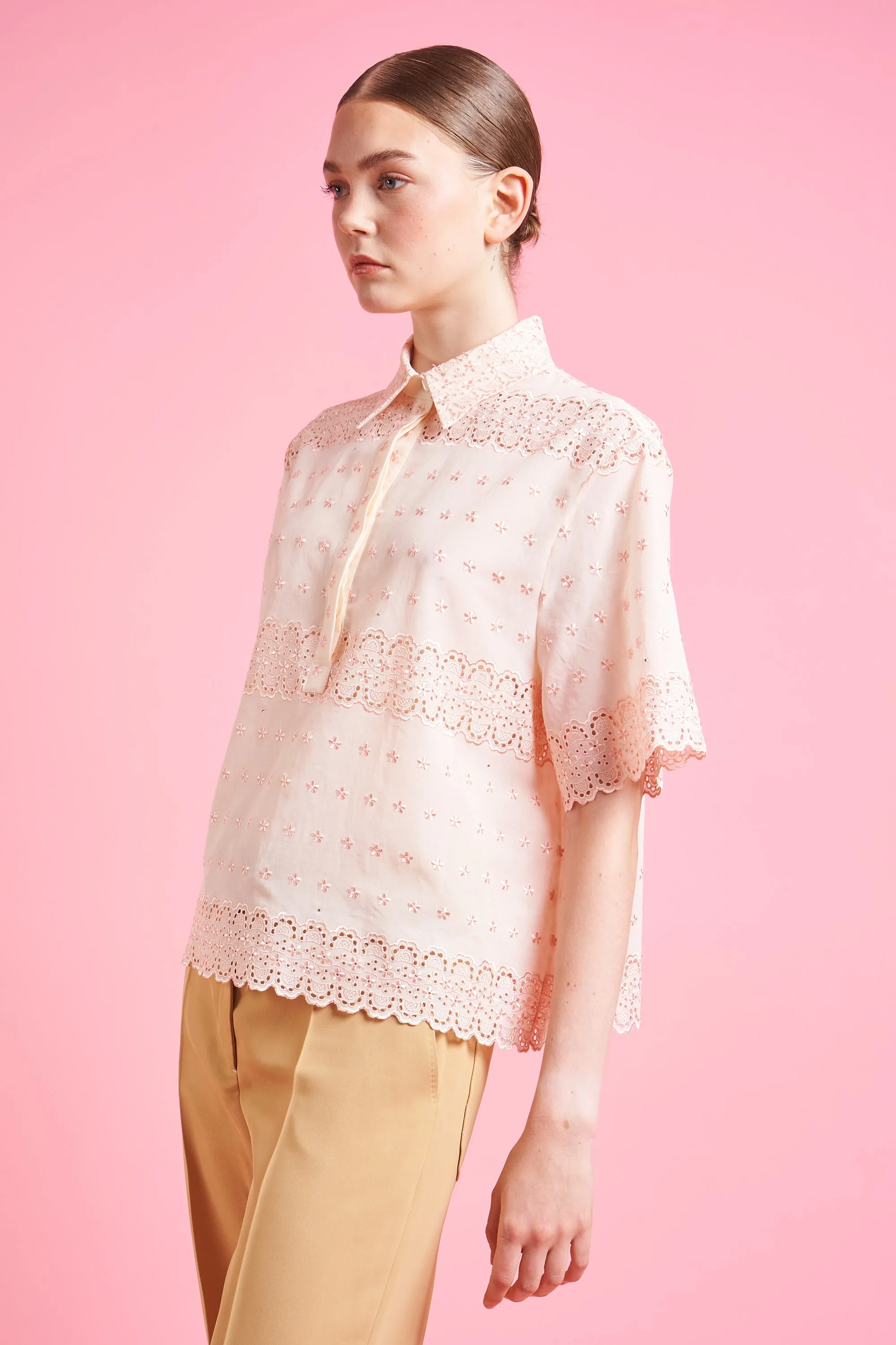 Blouse coupe large en mousseline de coton sold by Paul & Joe