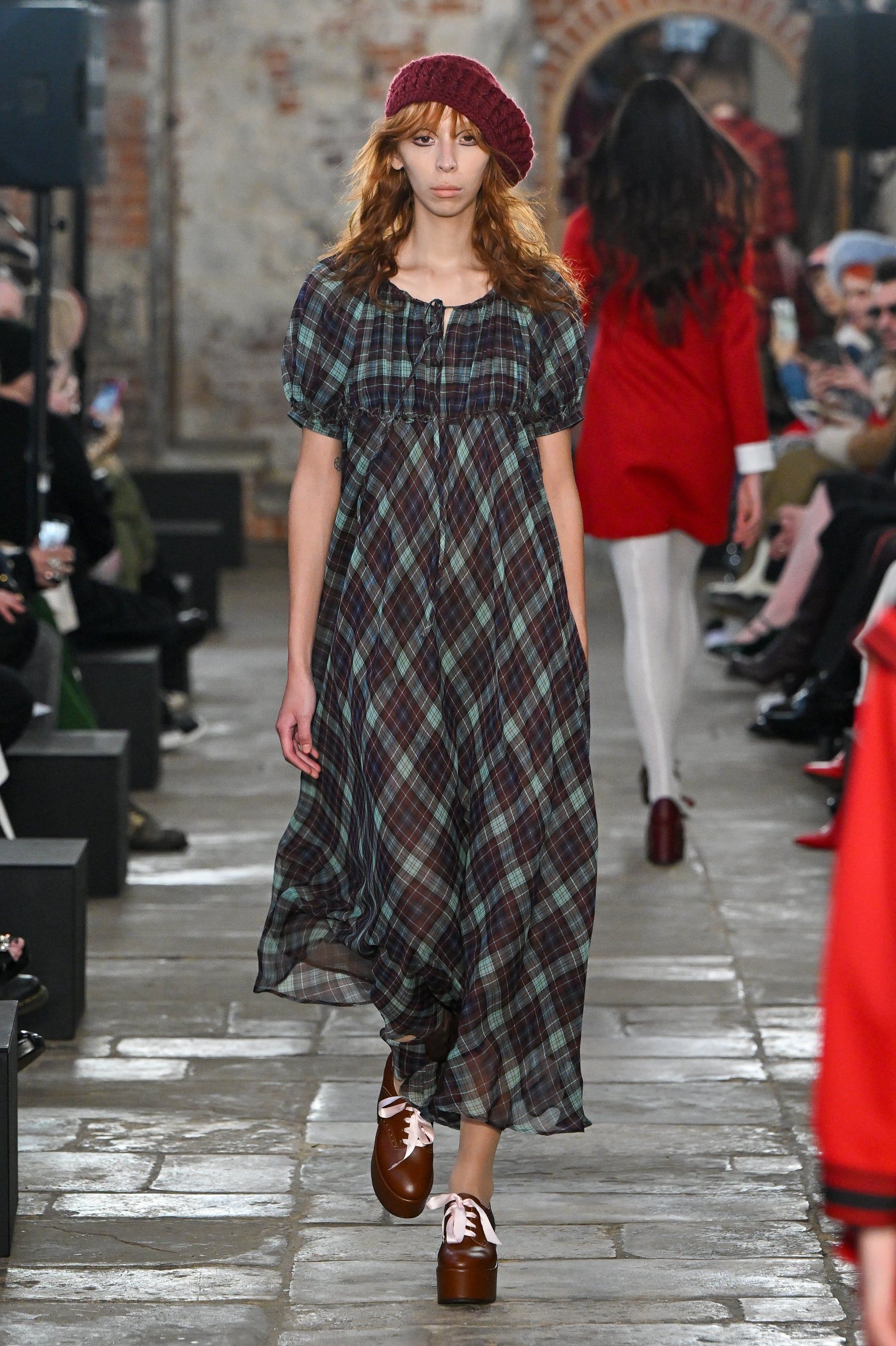 Robe longue en soie à carreaux sold by Paul & Joe product image thumbnail 4