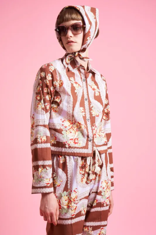 Chemisier court coupe droite imprimé foulard sold by Paul & Joe