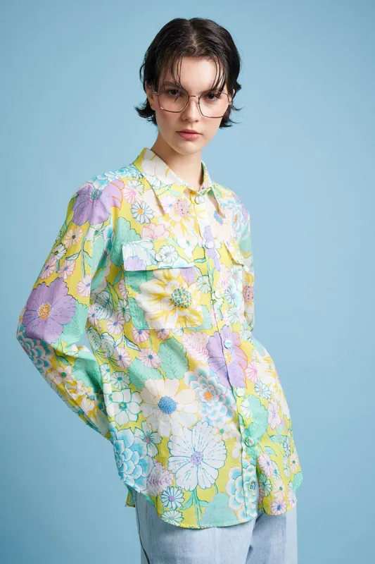 Chemise en voile de coton imprimé floral sold by Paul & Joe