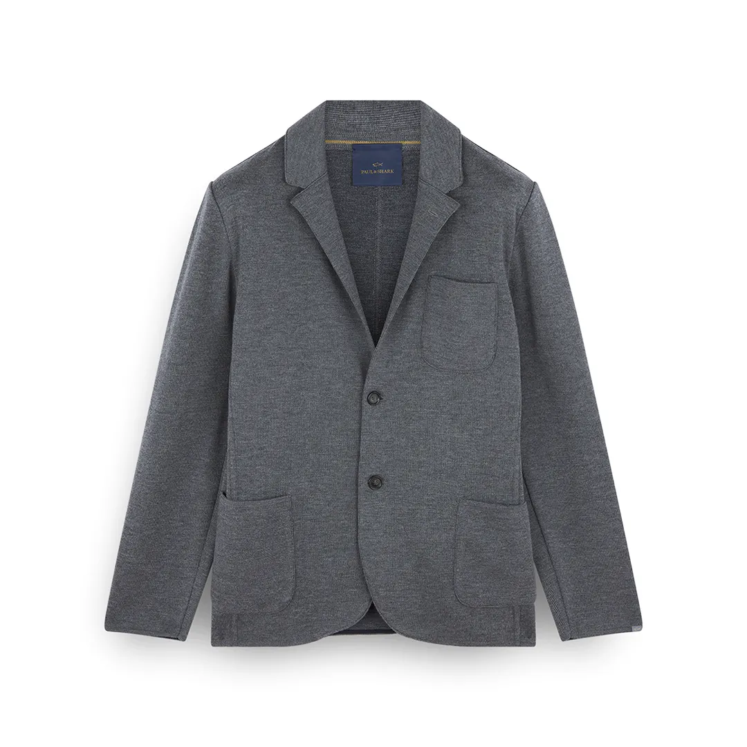 Merino Extrafine wool jacket, Man, Titanium - Outer Space, Size: 3XL sold by Paul & Shark
