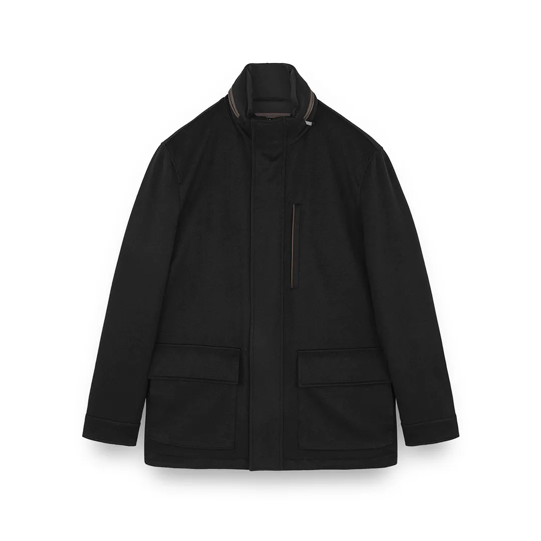 Carcoat in cashmere, Man, Black, Size: S sold by Paul & Shark