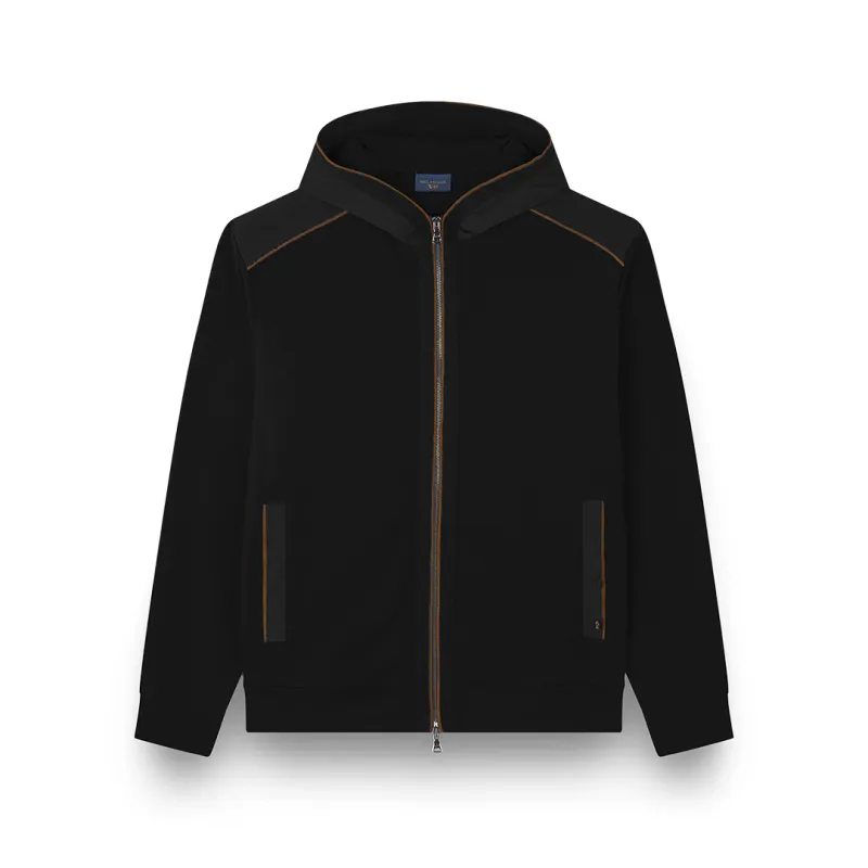 X-Soft cotton sweatshirt with Typhoon® Re-4x4 Stretch details, Man, Black, Size: L sold by Paul & Shark