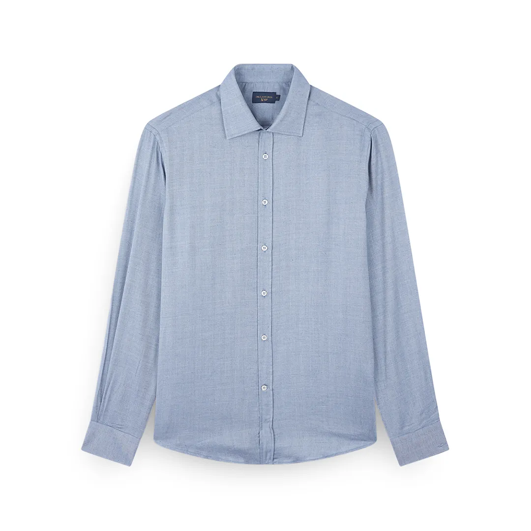 X-Soft shirt, Man, Melange Blue, Size: 041 sold by Paul & Shark