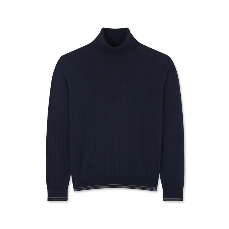 Wool and cashmere turtleneck sweater, Man, Blue, Size: 3XL sold by Paul & Shark