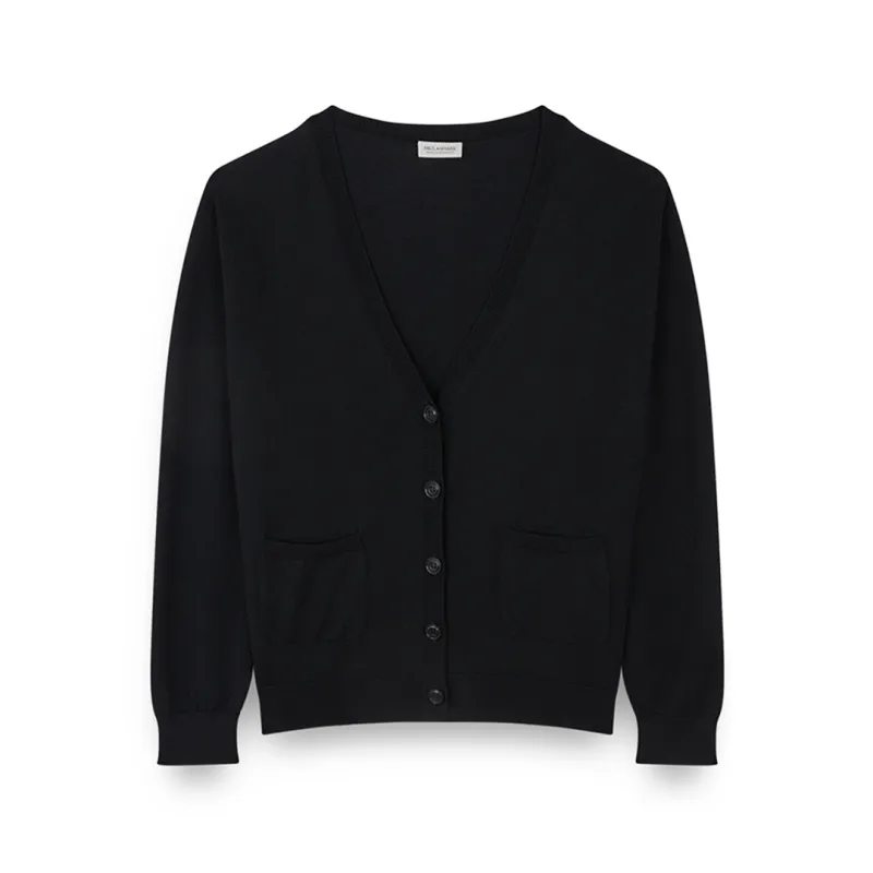 Wool and cashmere cardigan, Woman, Black, Size: S sold by Paul & Shark