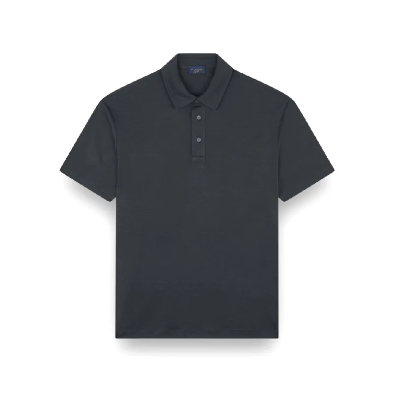 X-Soft Interlock cotton polo shirt, Man, Dark Grey, Size: XXL sold by Paul & Shark