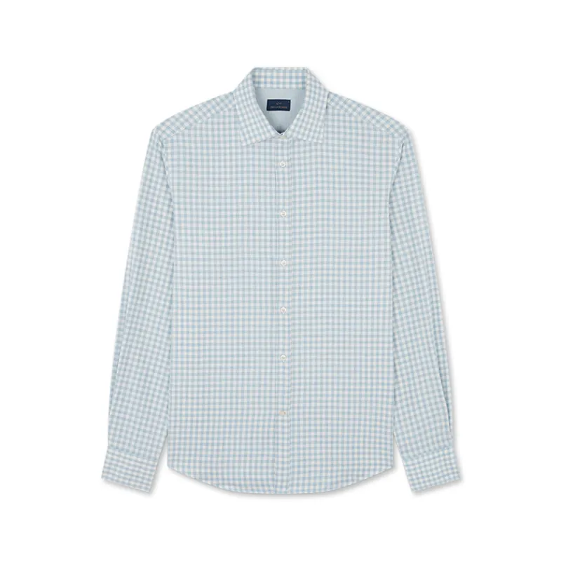 Cotton flannel shirt, Man, Checks Off White Light Blue, Size: 046 sold by Paul & Shark