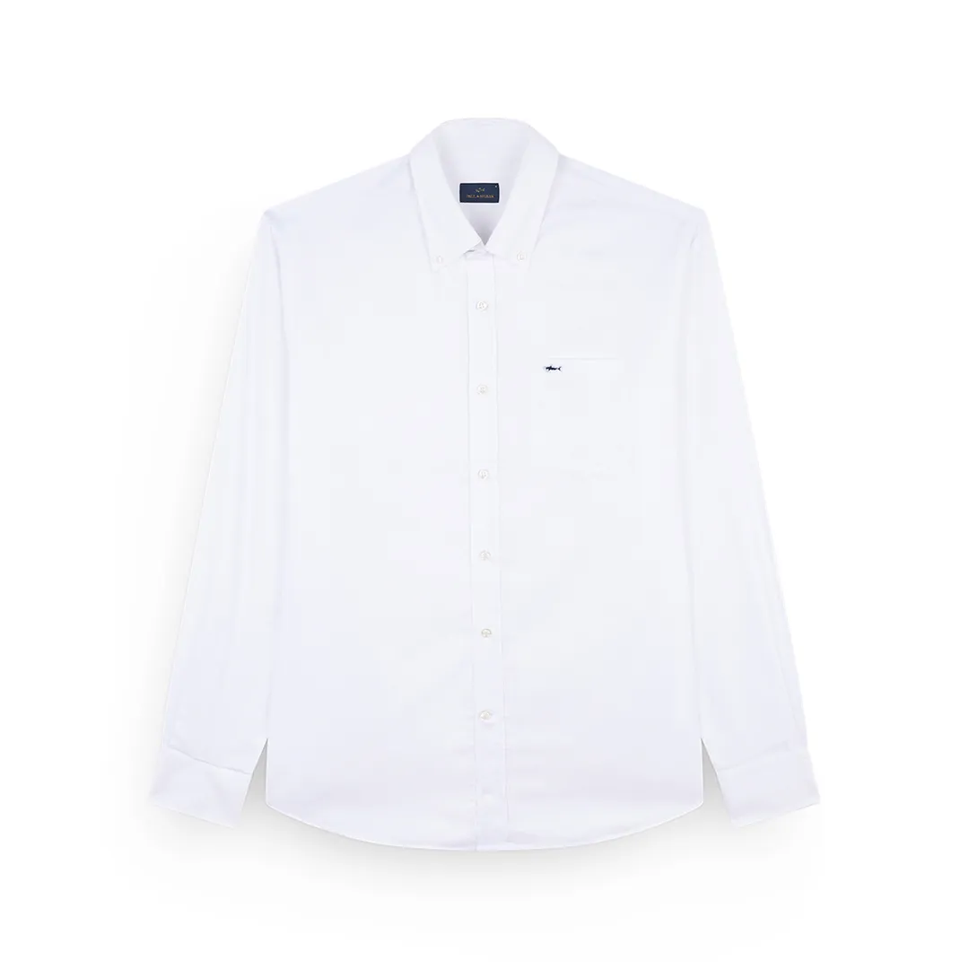 Oxford cotton shirt, Man, White, Size: 042 sold by Paul & Shark