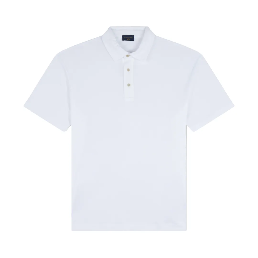 X-Soft Interlock cotton polo shirt, Man, Snow White, Size: L sold by Paul & Shark