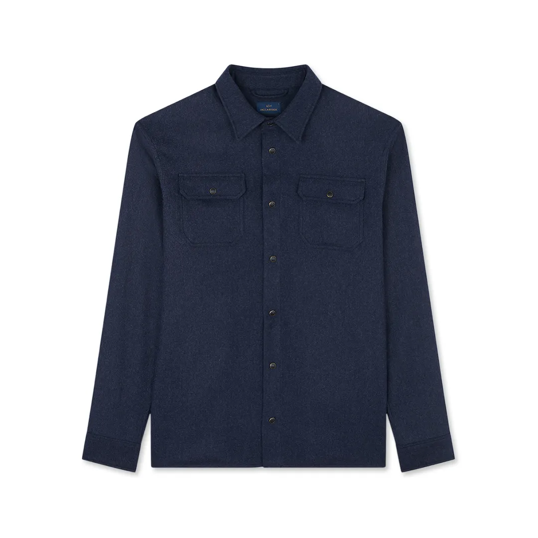 Wool blend overshirt, Man, Blue, Size: 4XL sold by Paul & Shark