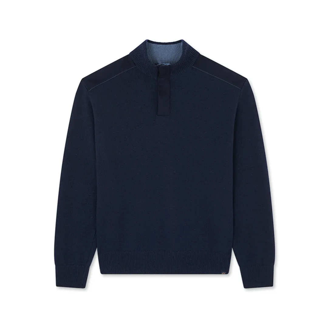 Typhoon® Platinum wool cashmere half zip sweater, Man, Blue, Size: 3XL sold by Paul & Shark