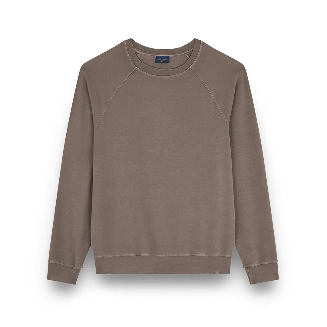 X-Soft garment-dyed cotton sweatshirt, Man, Coffee Liqueur, Size: XL sold by Paul & Shark