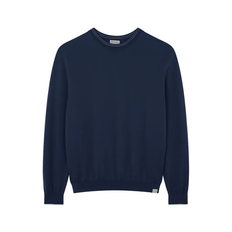 Wool and cashmere crewneck sweater, Man, Blue, Size: M made by Paul & Shark