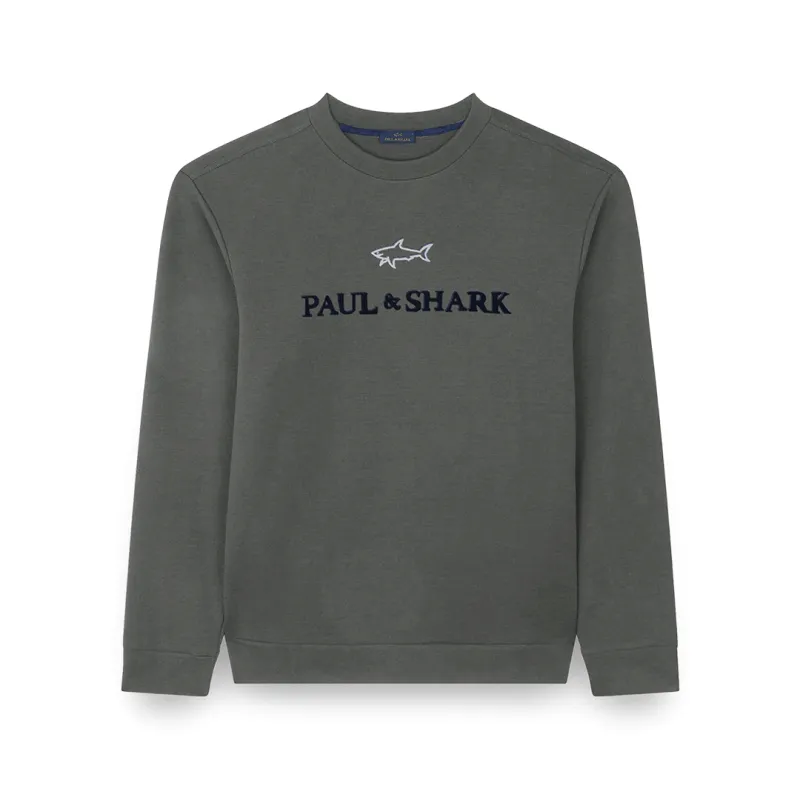X-Soft cotton sweatshirt with logo print, Man, Falcon, Size: XXL sold by Paul & Shark