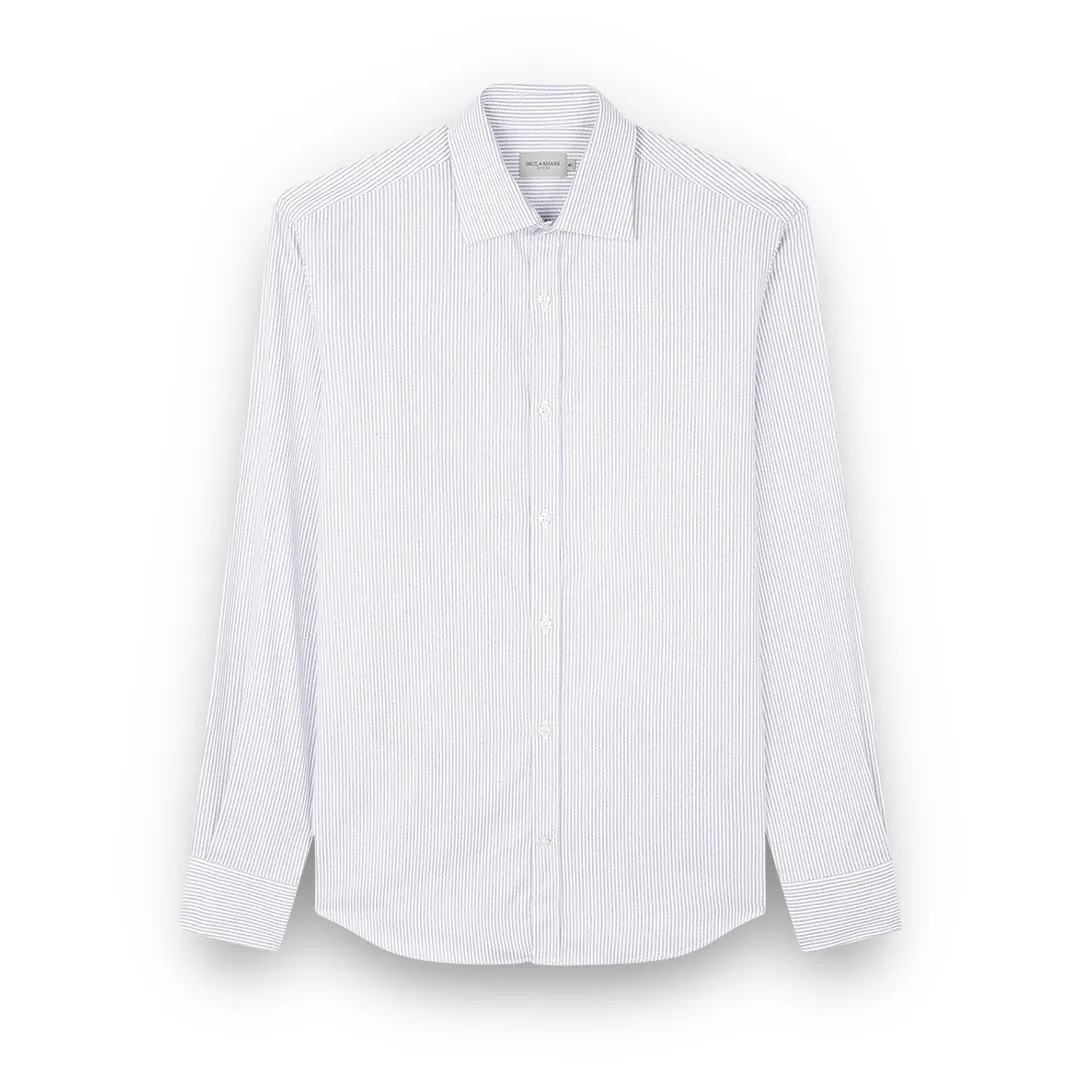 Cotton twill shirt, Man, Stripes White Beige, Size: 040 sold by Paul & Shark