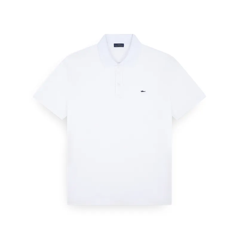 Polo in double mercerised cotton jersey, Man, White, Size: XL sold by Paul & Shark