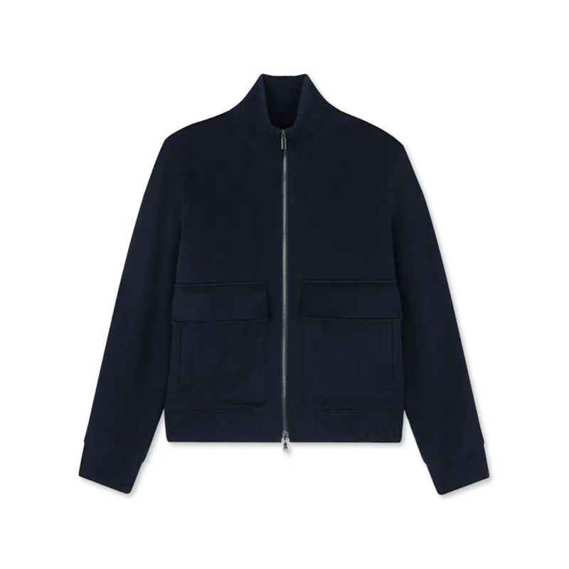 Aliseo Hybrid Wool and Cashmere Blouson, Man, Blue, Size: 3XL sold by Paul & Shark